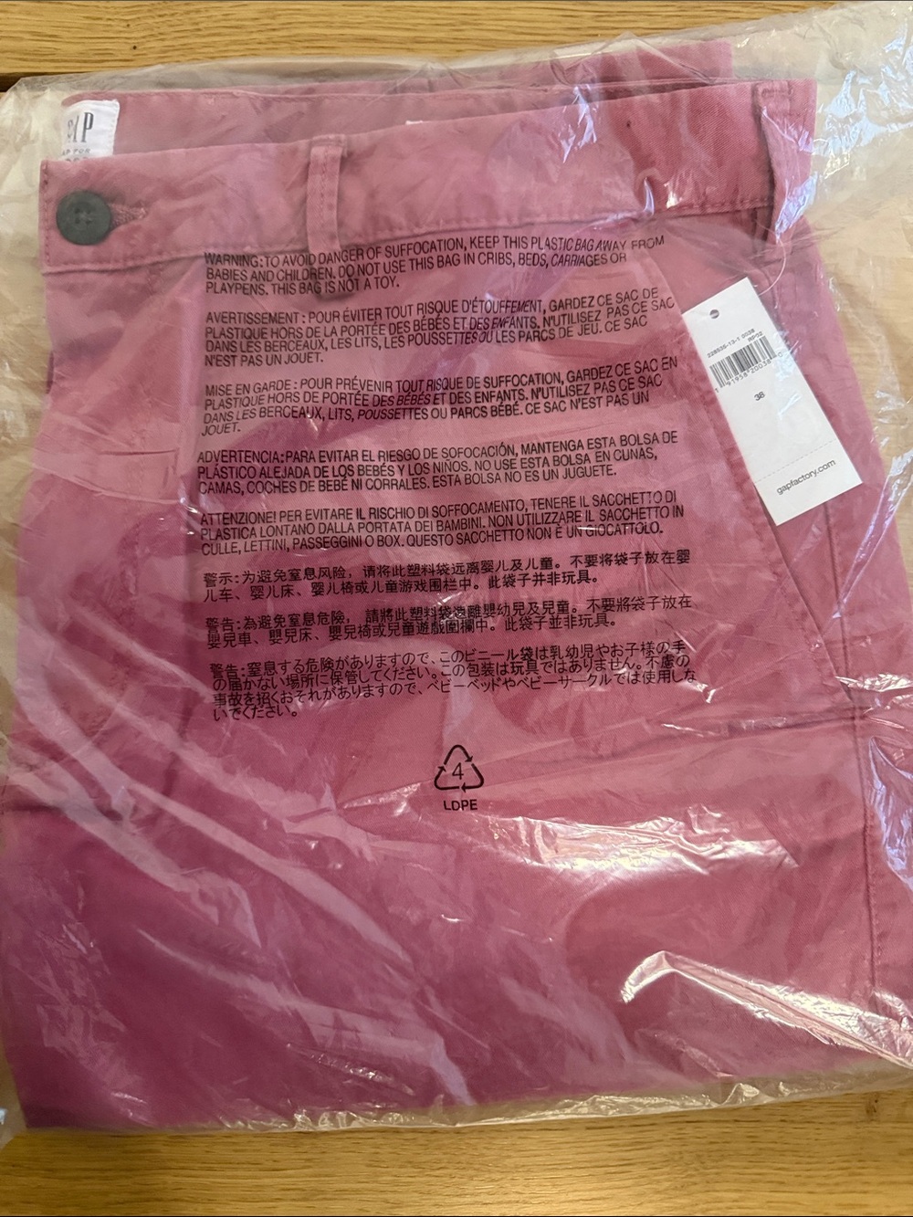 GAP Men's Rose Pink Stretch Chinos